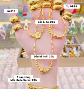 Bộ trang sức nữ vàng 24K