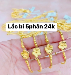 Lắc bi hoa 5 phân 24k
