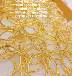 Vòng tay 5 phân 24k