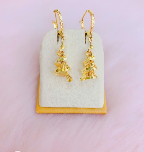 Hoa tai 24k mẫu mới 07