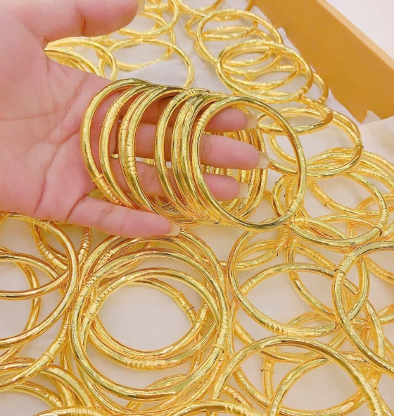 Vòng tay 5 phân 24k