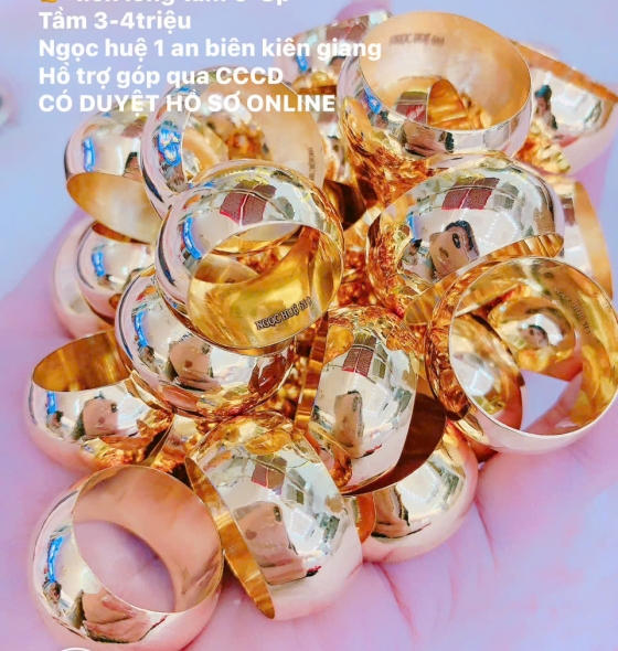 NHẪN TRƠN VÀNG 24K
