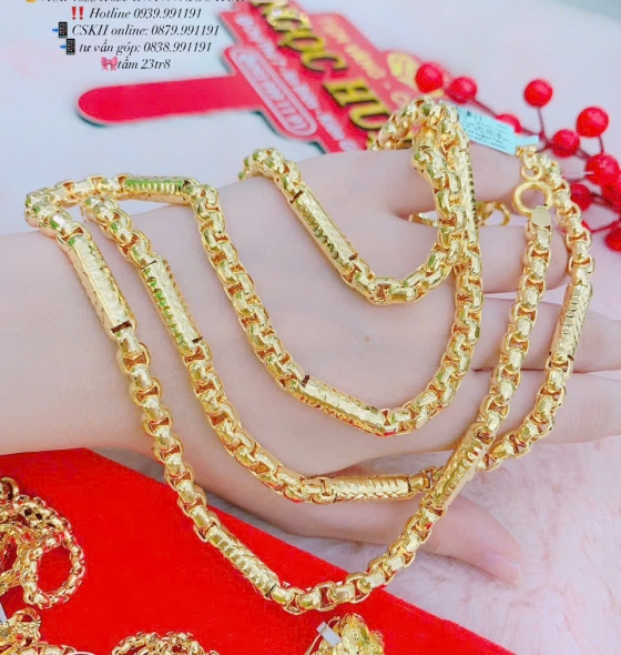 Dây chuyền nữ 24k mẫu mới 01